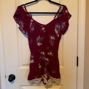 XS Floral Romper